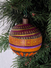 Christmas Ornaments: Unique Mexican Christmas Decor features festive patterns & bold colors, Hand Painted Wood Ornament for Christmas Tree