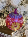 Christmas Ornaments: Unique Mexican Christmas Decor features festive patterns & bold colors, Hand Painted Wood Ornament for Christmas Tree