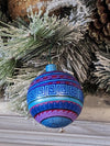 Christmas Ornaments: Unique Mexican Christmas Decor features festive patterns & bold colors, Hand Painted Wood Ornament for Christmas Tree