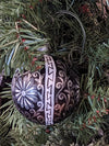 Christmas Ornaments: Unique Mexican Christmas Decor features festive patterns & bold colors, Hand Painted Wood Ornament for Christmas Tree