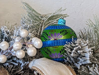Christmas Ornaments: Unique Mexican Christmas Decor features festive patterns & bold colors, Hand Painted Wood Ornament for Christmas Tree