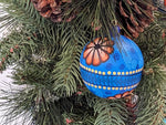 Christmas Ornaments: Unique Mexican Christmas Decor features festive patterns & bold colors, Hand Painted Wood Ornament for Christmas Tree