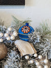 Christmas Ornaments: Unique Mexican Christmas Decor features festive patterns & bold colors, Hand Painted Wood Ornament for Christmas Tree