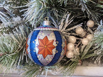 Christmas Ornaments: Unique Mexican Christmas Decor features festive patterns & bold colors, Hand Painted Wood Ornament for Christmas Tree