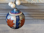 Christmas Ornaments: Unique Mexican Christmas Decor features festive patterns & bold colors, Hand Painted Wood Ornament for Christmas Tree