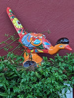 Talavera Roadrunner Garden Decor & Colorful Yard Art, Ceramic Outdoor Decor is a Unique Mexican Garden Art Decoration for Your Home or Yard