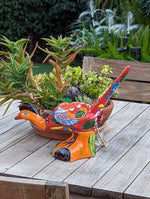 Talavera Roadrunner Garden Decor & Colorful Yard Art, Ceramic Outdoor Decor is a Unique Mexican Garden Art Decoration for Your Home or Yard