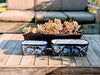 Succulent Planter Boxes, Ceramic Talavera Pottery, Indoor Outdoor Windowsill Planters, Narrow Planters - Set of 2 Blue Pots