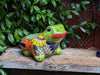 Colorful Frog Flower Pot, Ceramic Planter, Talavera Pottery, Indoor Outdoor Planter, Talavera Pot, Mexican Planter, Small Pot