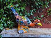Talavera Roadrunner Garden Decor & Colorful Yard Art, Ceramic Outdoor Decor is a Unique Mexican Garden Art Decoration for Your Home or Yard