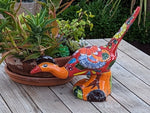 Talavera Roadrunner Garden Decor & Colorful Yard Art, Ceramic Outdoor Decor is a Unique Mexican Garden Art Decoration for Your Home or Yard