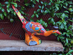 Talavera Roadrunner Garden Decor & Colorful Yard Art, Ceramic Outdoor Decor is a Unique Mexican Garden Art Decoration for Your Home or Yard