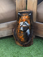 Friendly Fox Yard Art & Home Decor | Enjoy this Finely-crafted Outdoor Companion | Wooden Art Chainsaw Carving