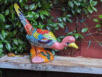 Talavera Roadrunner Garden Decor & Colorful Yard Art, Ceramic Outdoor Decor is a Unique Mexican Garden Art Decoration for Your Home or Yard
