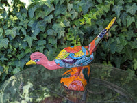Talavera Roadrunner Garden Decor & Colorful Yard Art, Ceramic Outdoor Decor is a Unique Mexican Garden Art Decoration for Your Home or Yard