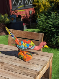 Talavera Roadrunner Garden Decor & Colorful Yard Art, Ceramic Outdoor Decor is a Unique Mexican Garden Art Decoration for Your Home or Yard