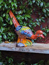 Talavera Roadrunner Garden Decor & Colorful Yard Art, Ceramic Outdoor Decor is a Unique Mexican Garden Art Decoration for Your Home or Yard