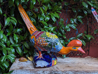 Talavera Roadrunner Garden Decor & Colorful Yard Art, Ceramic Outdoor Decor is a Unique Mexican Garden Art Decoration for Your Home or Yard