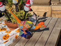 Talavera Roadrunner Garden Decor & Colorful Yard Art, Ceramic Outdoor Decor is a Unique Mexican Garden Art Decoration for Your Home or Yard