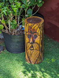 Garden Guardian Silent Sentinel Yard Art or Home Decor is a Spirit Protector Watching Over Your Family 24/7 | Wood Art Chainsaw Carving
