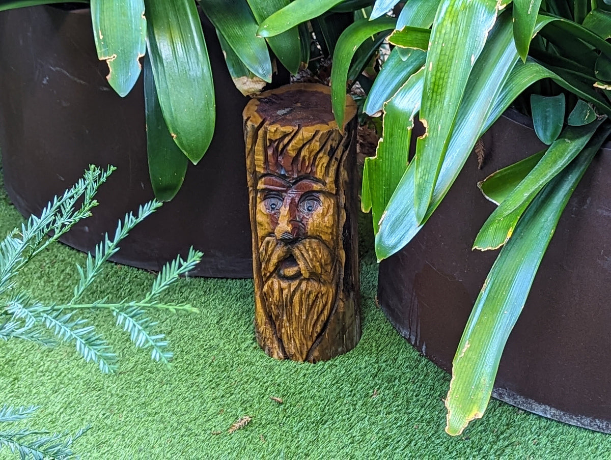 Garden Guardian Silent Sentinel Yard Art or Home Decor is a Spirit Protector Watching Over Your Family 24/7 | Wood Art Chainsaw Carving