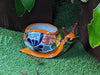 Talavera Snail Planter, Ceramic Mexican Planter Pot for Indoor Home Decor or Outdoor Garden Decor is also Exquisite Hand Painted Yard Art