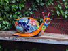 Talavera Snail Planter, Ceramic Mexican Planter Pot for Indoor Home Decor or Outdoor Garden Decor is also Exquisite Hand Painted Yard Art