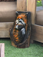 Friendly Fox Yard Art & Home Decor | Enjoy this Finely-crafted Outdoor Companion | Wooden Art Chainsaw Carving