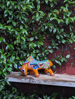 Talavera Bull Planter, Ceramic Mexican Planter Pot for Indoor Home Decor or Outdoor Garden Decor is also Exquisite Hand Painted Yard Art