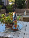 Saguaro Cactus Decor is Colorful Mexican Talavera Pottery, Cactus Room Decor for Bedroom, Bathroom, Outdoor Decorations, or a Unique Gift