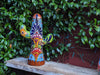 Saguaro Cactus Decor is Colorful Mexican Talavera Pottery, Cactus Room Decor for Bedroom, Bathroom, Outdoor Decorations, or a Unique Gift