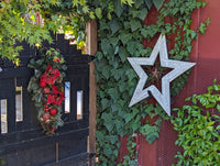 Big White Star for Christmas Holiday Decor | Use this Handmade Nativity Star as Wall Art Home Decor to Compliment Your Seasonal Decorations