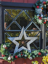 Big White Star for Christmas Holiday Decor | Use this Handmade Nativity Star as Wall Art Home Decor to Compliment Your Seasonal Decorations