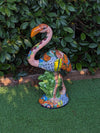 Pink Flamingo Home Decor or Yard Art, Talavera Pottery to use as Home Decor, Porch Decoration or Outdoor Decor