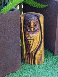 Pre-Order Barn Owl Decor | Original Chainsaw Yard Art to Enhance Your Porch, Patio, Garden or Backyard with a Nocturnal Guardian