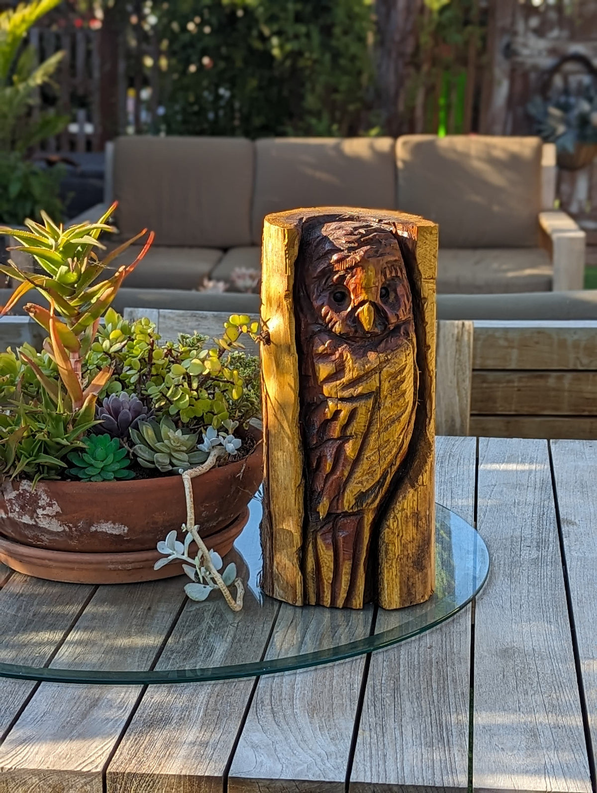 Pre-Order Barn Owl Decor | Original Chainsaw Yard Art to Enhance Your Porch, Patio, Garden or Backyard with a Nocturnal Guardian