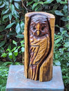 Barn Owl Outdoor Decor | Original Chainsaw Yard Art to Enhance Your Porch, Patio, Garden or Backyard with this Nocturnal, Moonlight Guardian