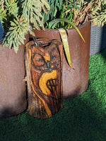 Barn Owl Outdoor Decor | Original Chainsaw Yard Art to Enhance Your Porch, Patio, Garden or Backyard with this Nocturnal, Moonlight Guardian