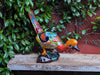 Talavera Roadrunner Garden Decor & Colorful Yard Art, Ceramic Outdoor Decor is a Unique Mexican Garden Art Decoration for Your Home or Yard