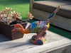 Talavera Roadrunner Garden Decor & Colorful Yard Art, Ceramic Outdoor Decor is a Unique Mexican Garden Art Decoration for Your Home or Yard