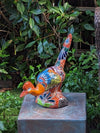 Talavera Roadrunner Garden Decor & Colorful Yard Art, Ceramic Outdoor Decor is a Unique Mexican Garden Art Decoration for Your Home or Yard