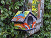 Ceramic Bird Feeder Talavera Pottery, Decorative Outdoor Hanging Feeder Station, Handmade Mexican Pottery to Attract Wild Birds