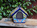 Ceramic Bird Feeder Talavera Pottery, Decorative Outdoor Hanging Feeder Station, Handmade Mexican Pottery to Attract Wild Birds