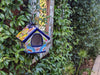 Ceramic Bird Feeder Talavera Pottery, Decorative Outdoor Hanging Feeder Station, Handmade Mexican Pottery to Attract Wild Birds