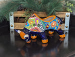 Talavera Bull Planter, Ceramic Mexican Planter Pot for Indoor Home Decor or Outdoor Garden Decor is also Exquisite Hand Painted Yard Art