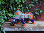 Talavera Bull Planter, Ceramic Mexican Planter Pot for Indoor Home Decor or Outdoor Garden Decor is also Exquisite Hand Painted Yard Art