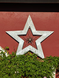Big White Star for Christmas Holiday Decor | Use this Handmade Nativity Star as Wall Art Home Decor to Compliment Your Seasonal Decorations