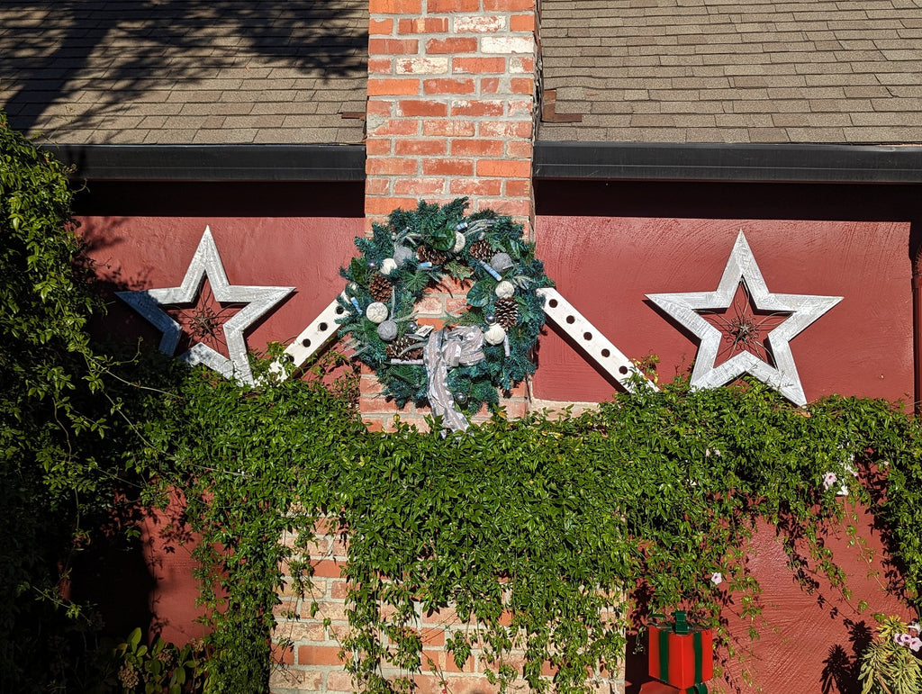 Big White Star for Christmas Holiday Decor | Use this Handmade Nativity Star as Wall Art Home Decor to Compliment Your Seasonal Decorations