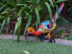 Talavera Roadrunner Garden Decor & Colorful Yard Art, Ceramic Outdoor Decor is a Unique Mexican Garden Art Decoration for Your Home or Yard