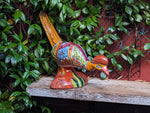 Talavera Roadrunner Garden Decor & Colorful Yard Art, Ceramic Outdoor Decor is a Unique Mexican Garden Art Decoration for Your Home or Yard